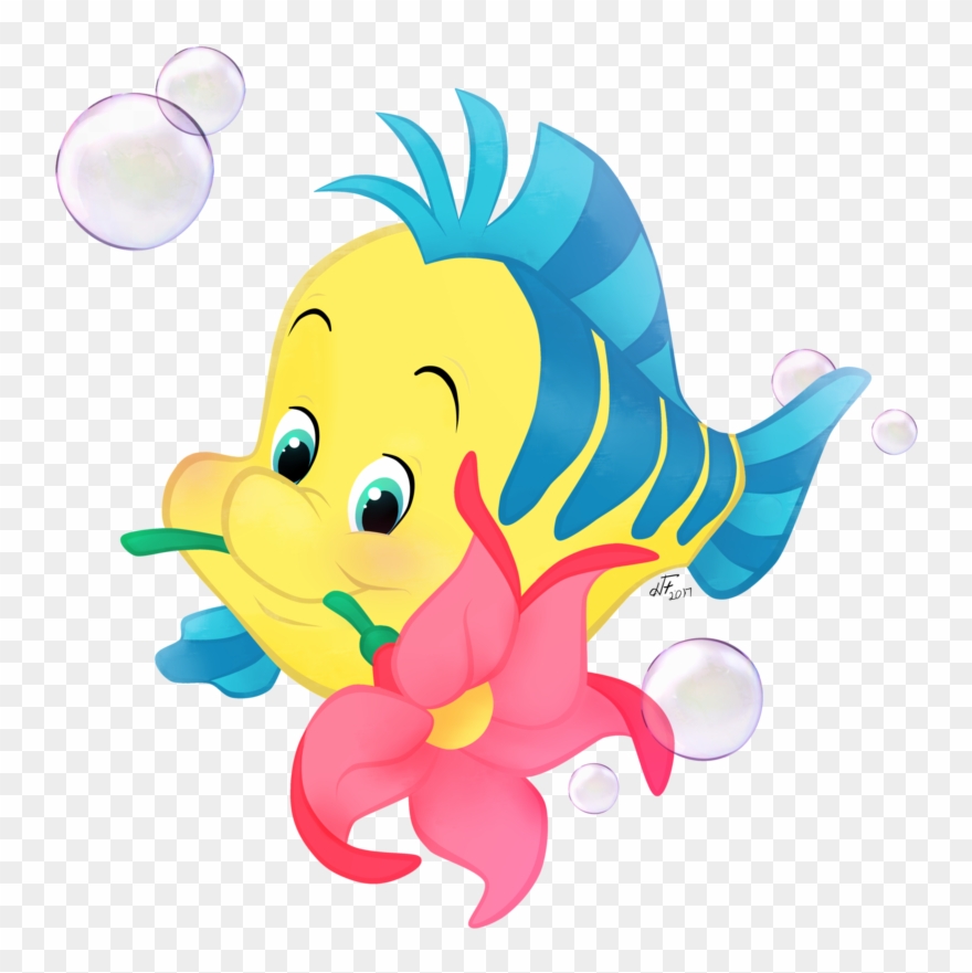 Flounder Ariel Sebastian King Triton Mermaid - Ariel Mermaid Png Clipart