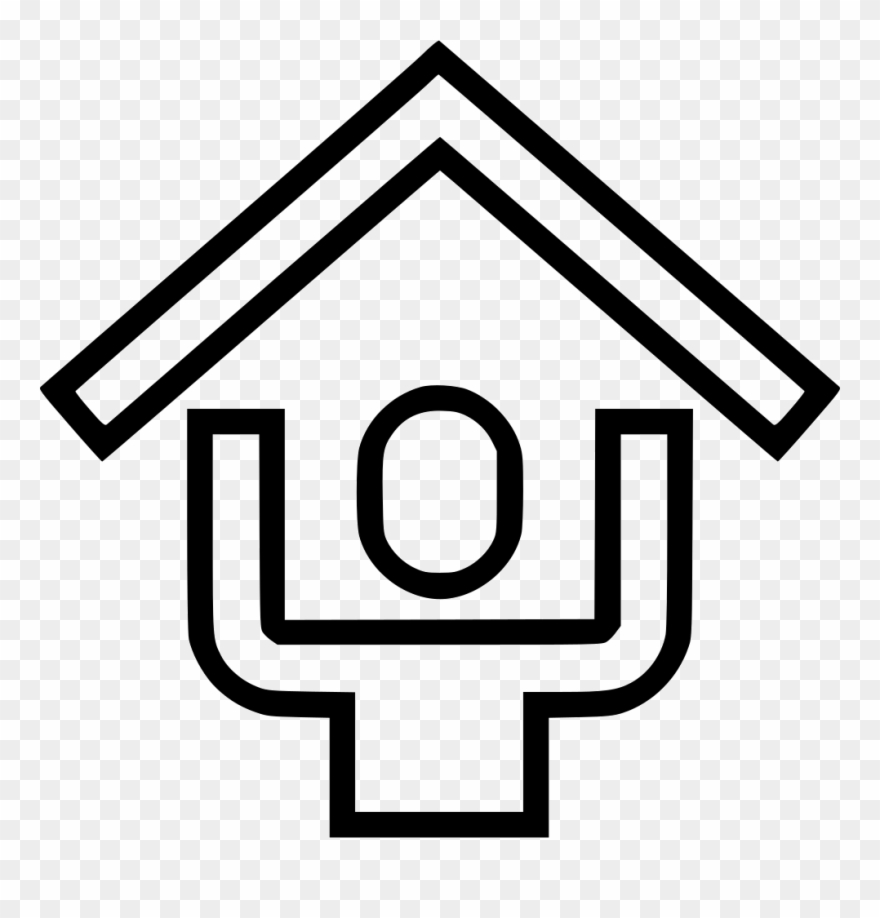 Human Roof Over Head Comments - Home Love Icon Png Clipart