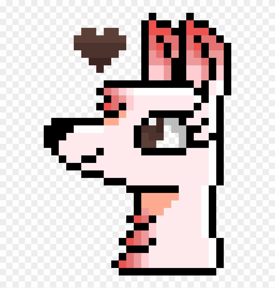 White/red Coyote - Cartoon Clipart