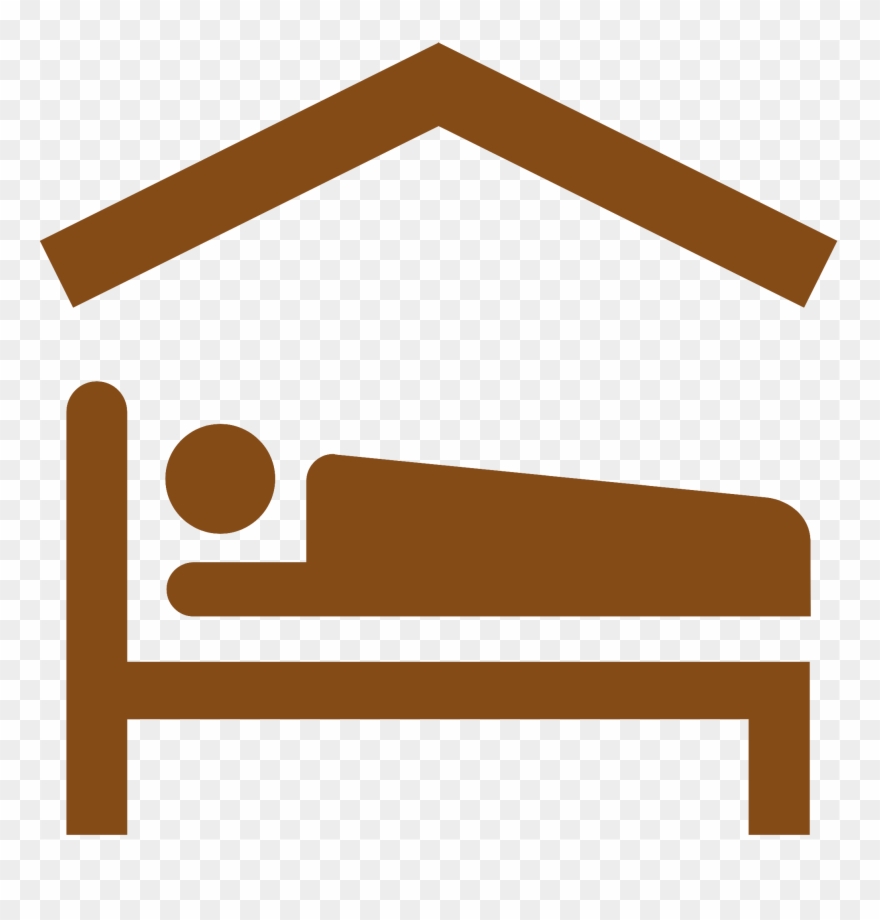 An Activity That Involves An Overnight Stay, Using - Icone Lit Clipart