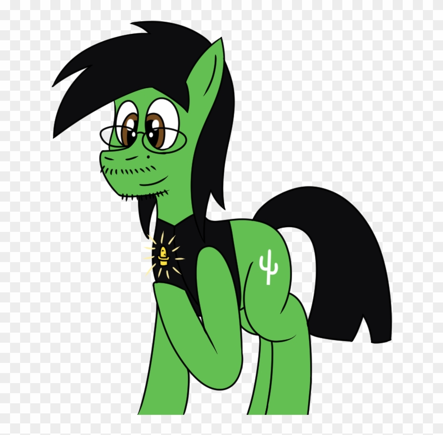 Bsalg93, Beard, Earth Pony, Glasses, Moustache, Oc, - Cartoon Clipart