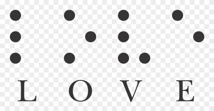 Love In Braille- I Would Get This Tattooed And It Would - Love Braille Clipart