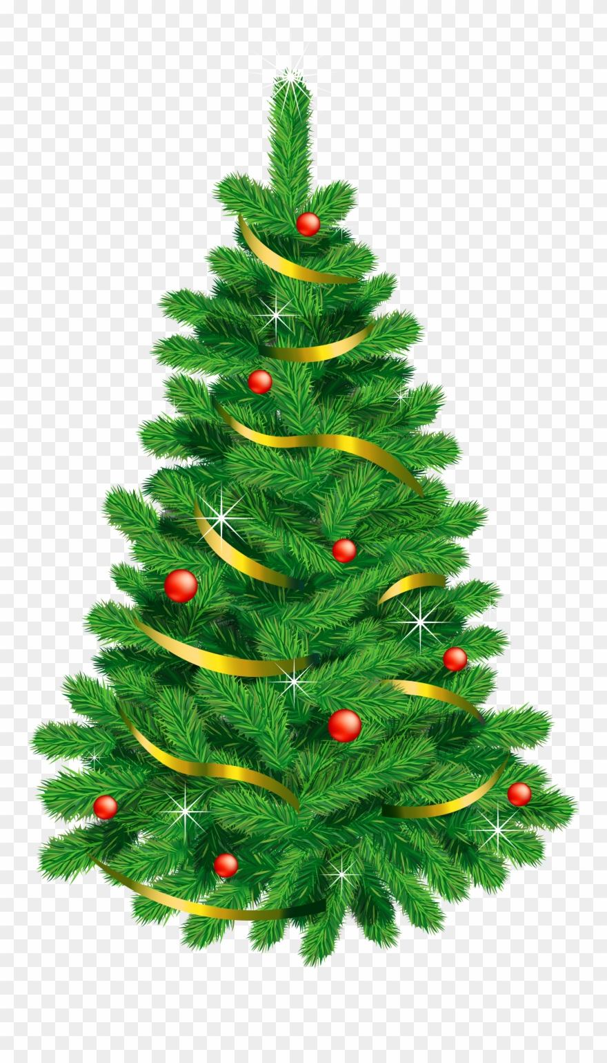 Illustrations And Clipart Transparent Green Deco Christmas - Christmas Tree Gif Transparent - Png Download