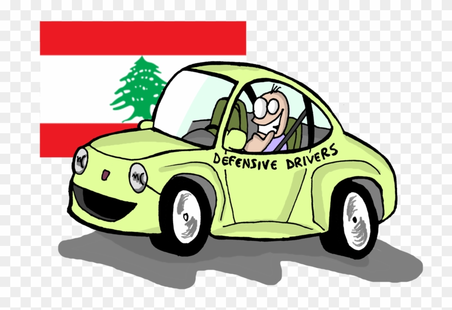 Driver Vector Driving Road Vector Transparent Download - Lebanon National Country Flag Round Leather Luggage Clipart