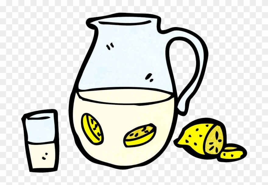 Cartoon Drawing Clip Art Hand Painted Drink - Lemonade Cartoon - Png Download