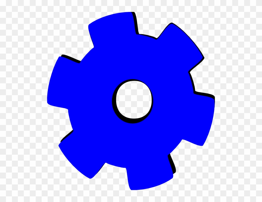 Baby Bottle Blue Clip Art Vector Clipart - Blue Gear Clipart - Png Download