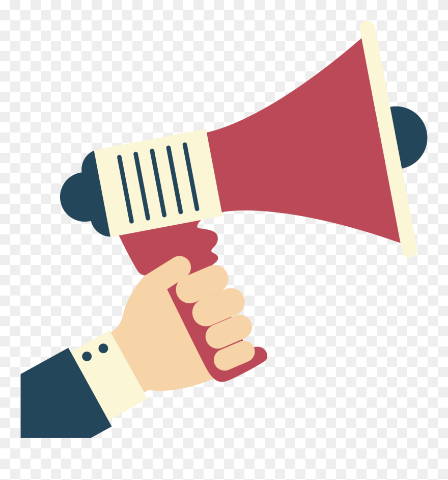 Marketing Web Design Information Icon Transprent Png - Haut Parleur Main Clipart