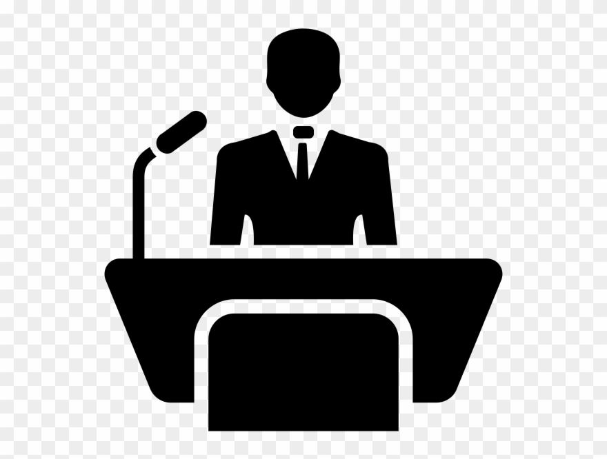 Speaker Rubber Stamp - Speaker Human Icon Png Clipart