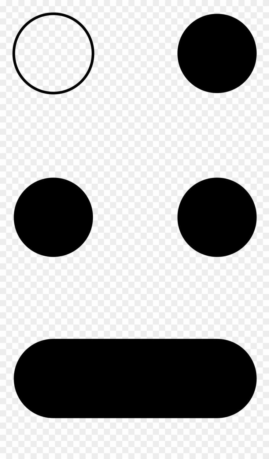 Open - Braille Pattern Dots-125 Clipart