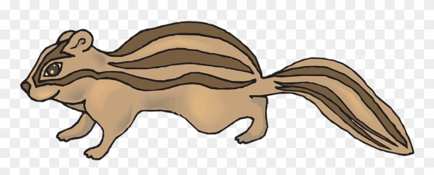 Clipart Of A Happy Dancing Male Chipmunk - Clip Art - Png Download