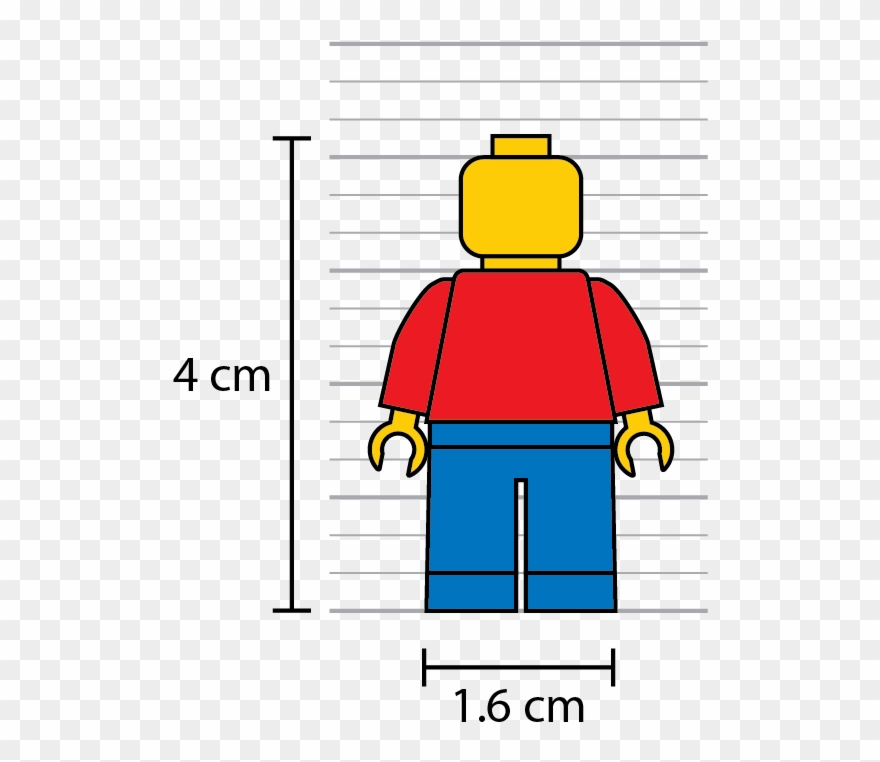 Clipart Free Stock Lego Figures In Scale Models Brick - Lego Minifigure To Human Scale - Png Download