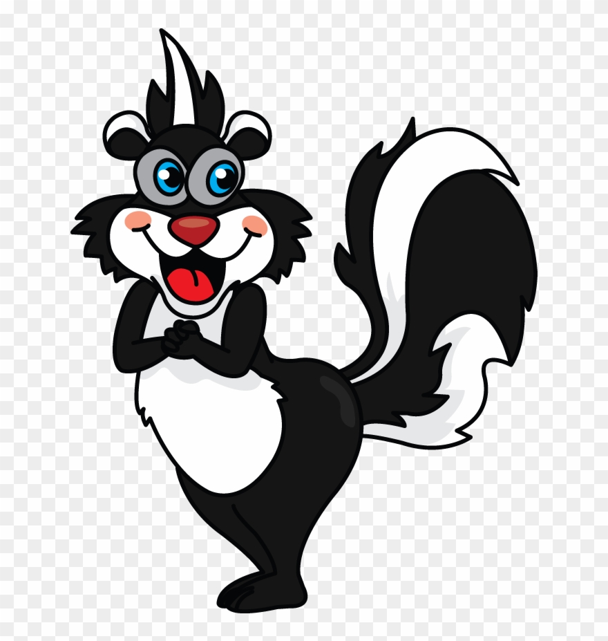 Skunk Clipart Thumper - Drawing - Png Download