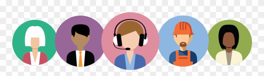 Illustration Shows Different Workers - Illustration Clipart