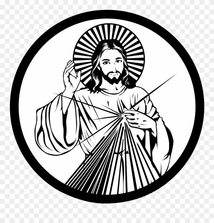 Divine Mercy Souvenirs & Gift Items - Divine Mercy Image Drawing Clipart