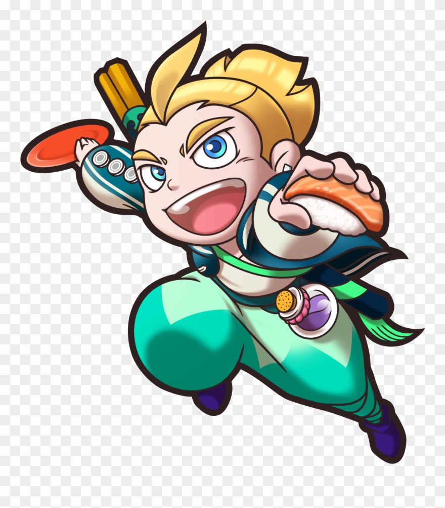 3ds E32017 Character - Sushi Striker The Way Of Sushido Musashi Clipart