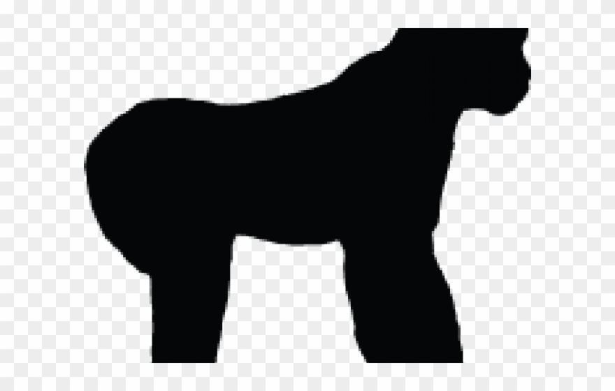 Gorilla Clipart Shadow - Guard Dog - Png Download