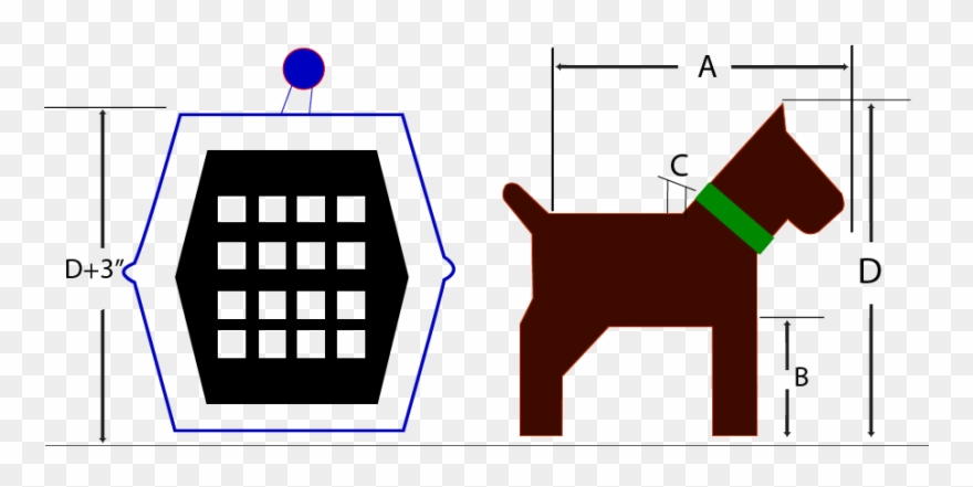 How To Measure Your Pet For A Crate, Pet Crate Measurements - Dog Crate Clipart