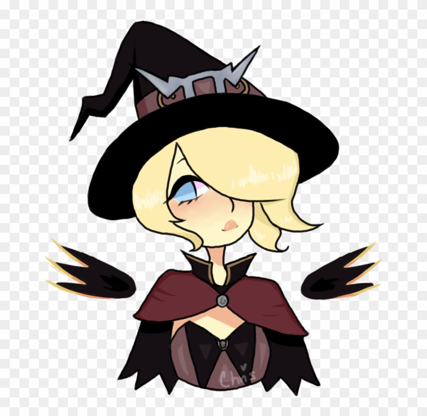 Witch Mercy By Weabunny - Overwatch Anime Mercy Drawing Clipart