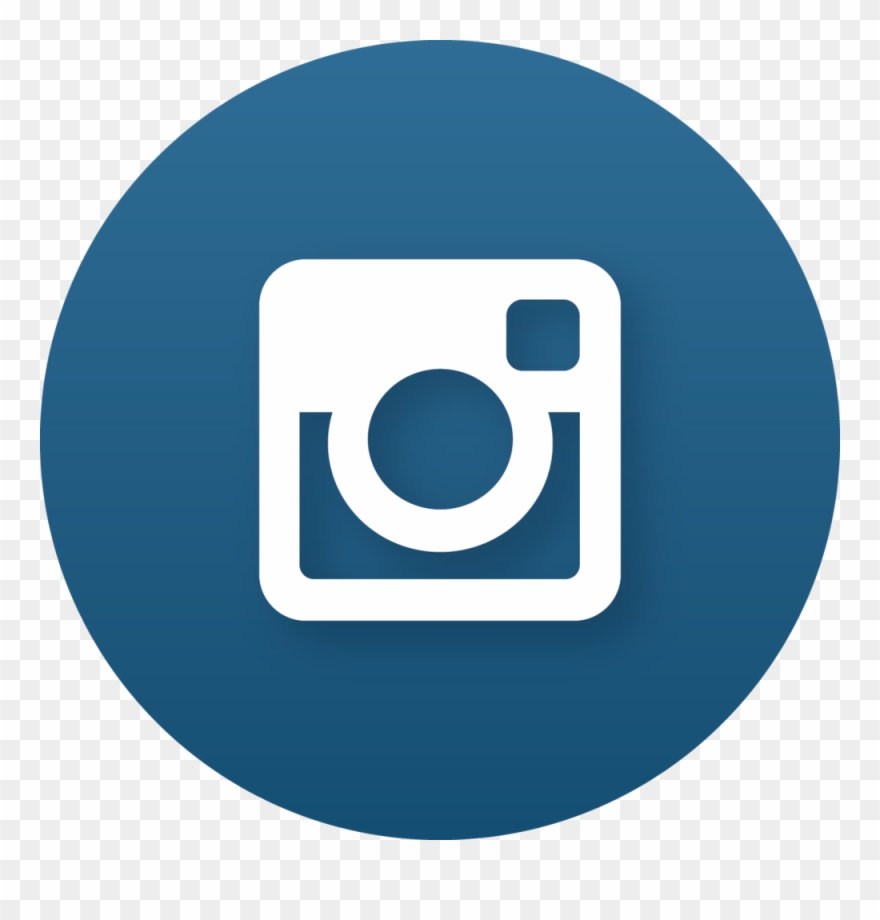 Connect-01 - Instagram Round Blue Logo Clipart