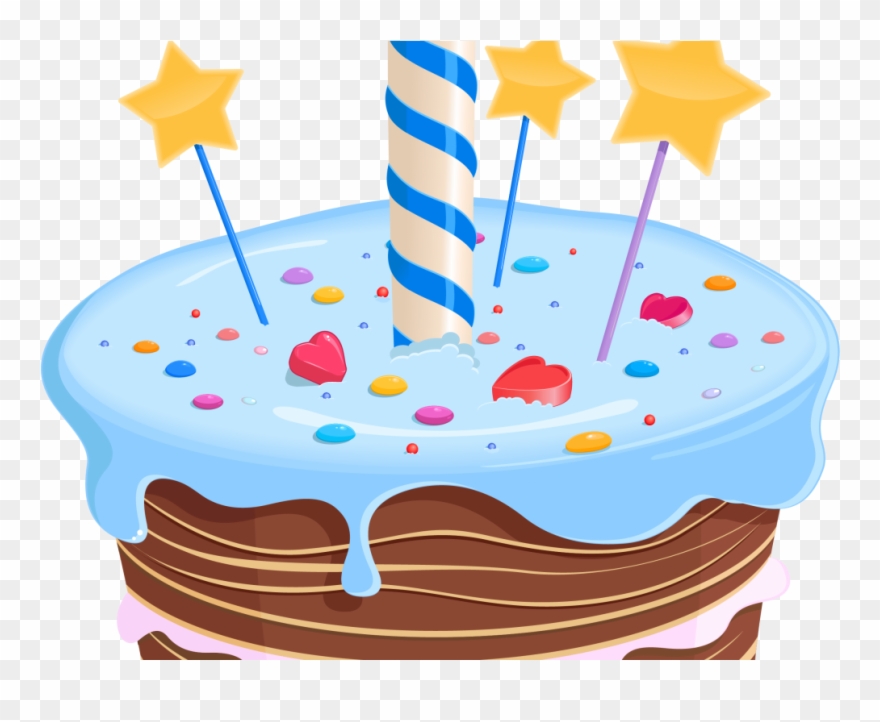 Birthday Cake Clipart Fancy - First Birthday Cake Png Transparent Png