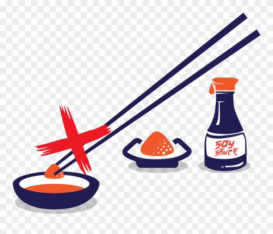Do Not Mix Wasabi With Soy Sauce Clipart