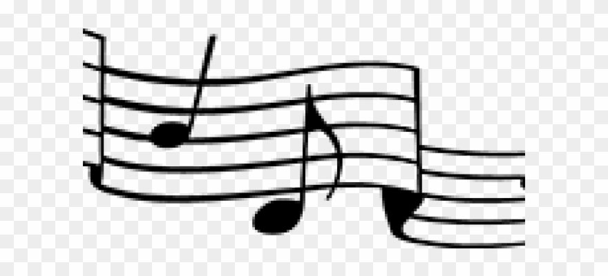 Music Staff Clipart - Music Notes Vector - Png Download