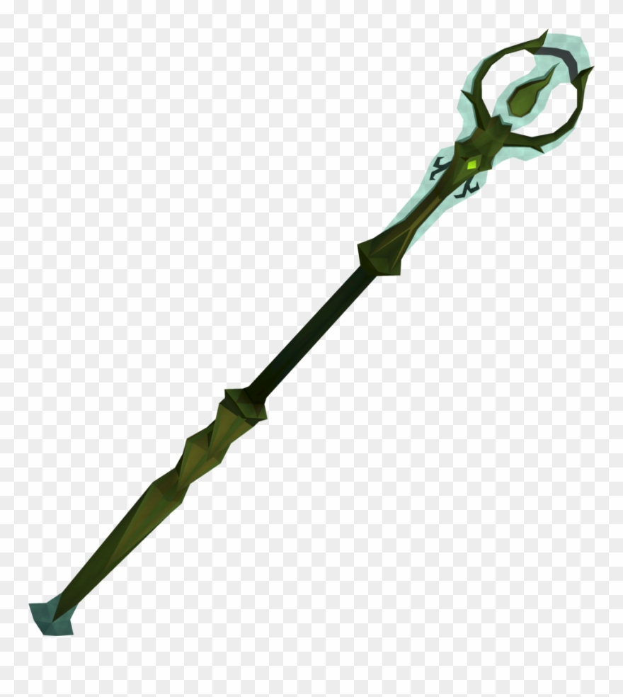 Staff Clipart Crozier - Transparent Wand - Png Download