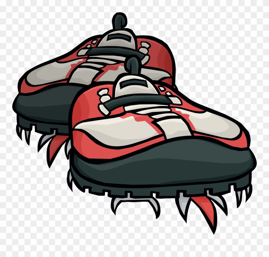 Red Hiking Shoes - Hiking Boot Clipart
