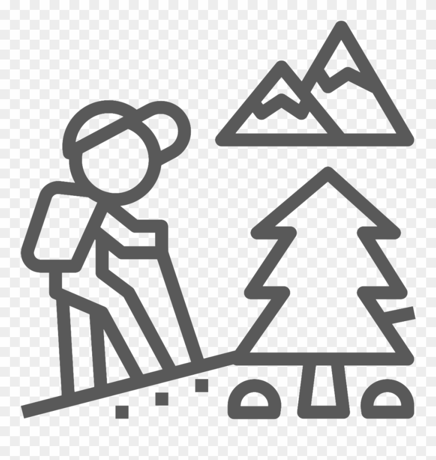 Noun Hiking 1176741 1a1a1a - Hiking Clipart