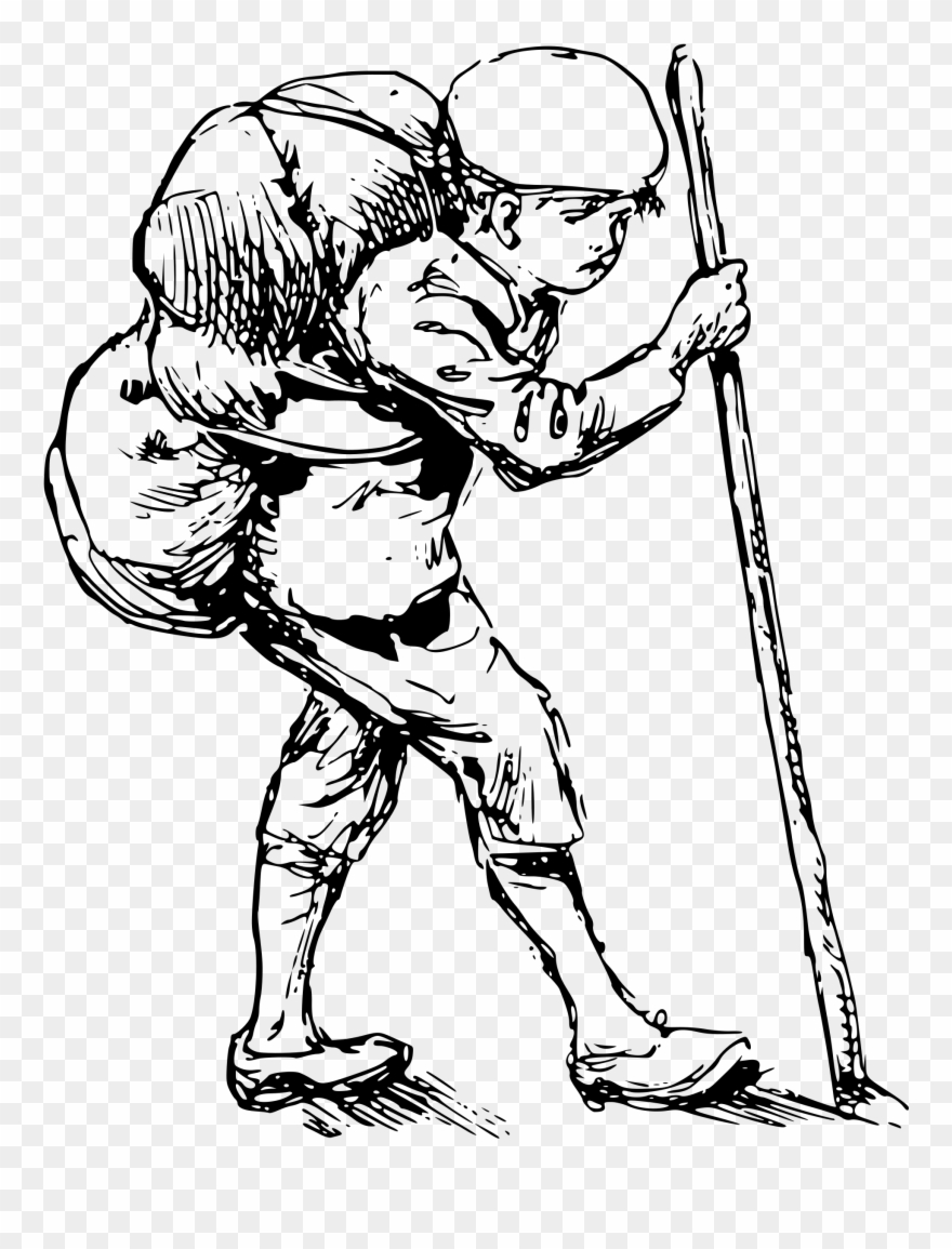 Vector Transparent Clipart Boy Big Image Png - รูป คน เดิน ป่า