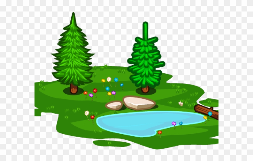 Hiking Clipart Tree - Lake Clipart Png Transparent Png