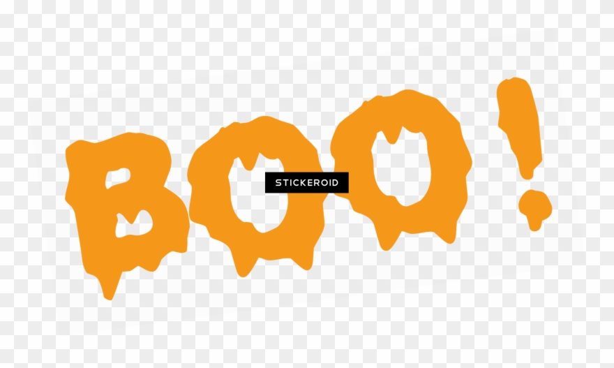 Boo - Halloween Decoration Witch Pattern Removable Wall Sticker Clipart