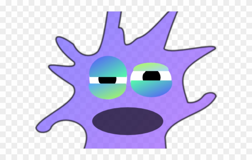 Notebook Clipart Violet - Celula Dendritica Dibujo Animado - Png Download