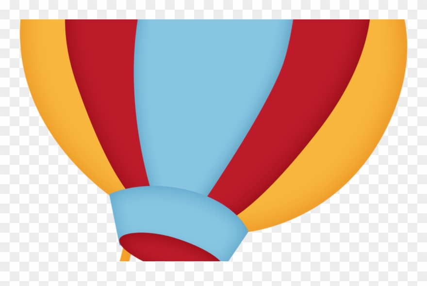 Sky With Sun And Hot Air Balloons Vector Black And - Library Clipart