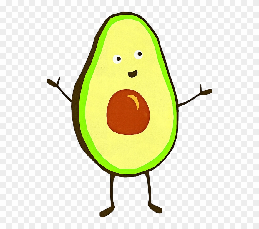 Bleed Area May Not Be Visible - Drawing Of An Avocado Clipart