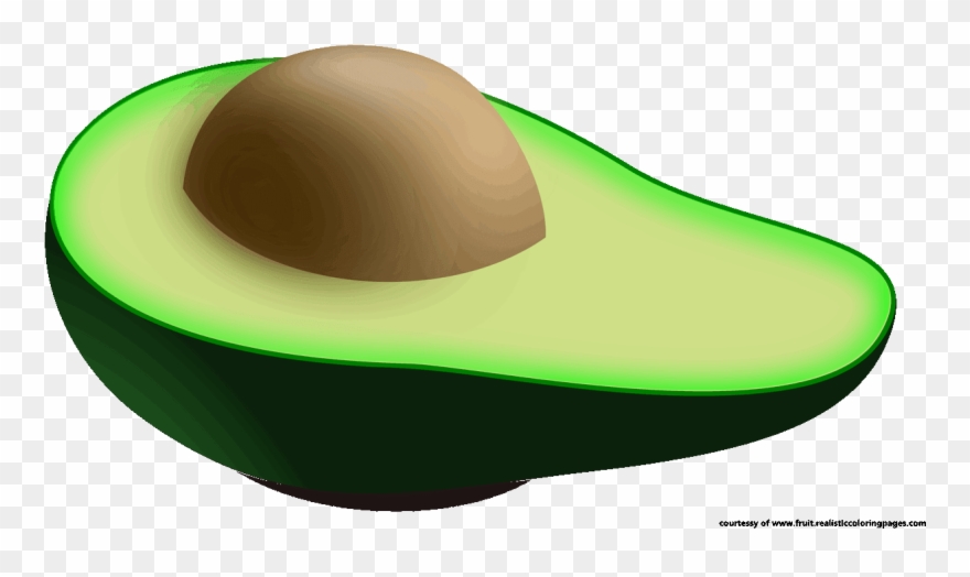 Avocado Clipart Green Fruit - Illustration - Png Download