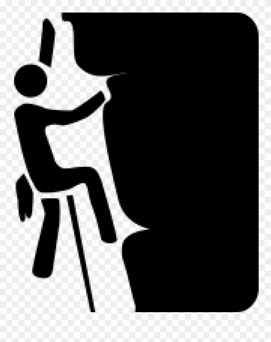 Cycling Horse Riding Walking Vtt Rock Climbing - Rock Climbing Clipart Transparent - Png Download