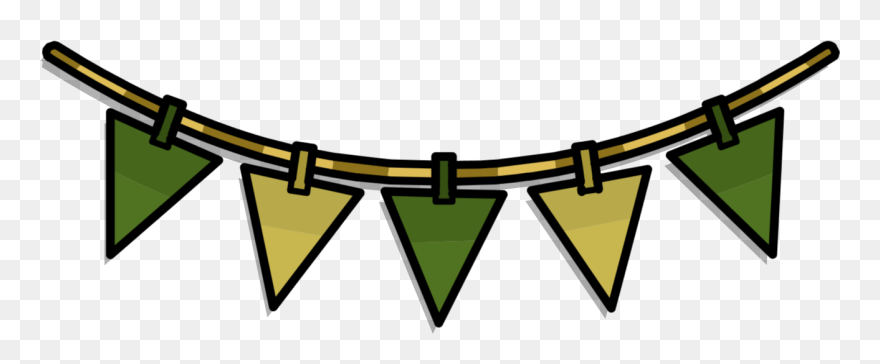 Green Triangle Pennants In-game 1 Clipart