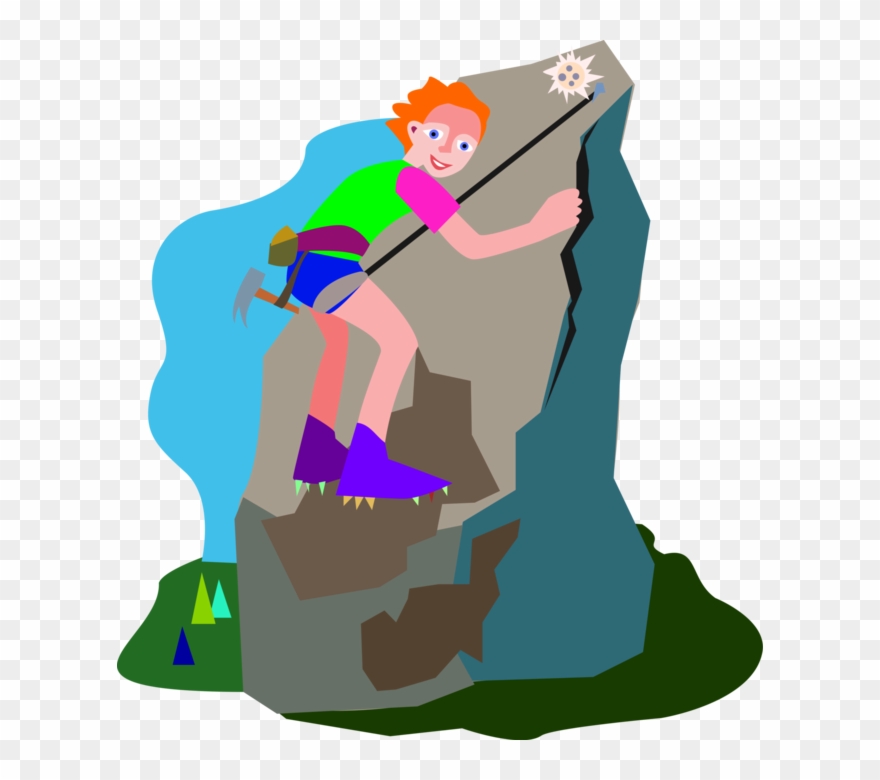 Mountain Climb Clipart - Illustration - Png Download