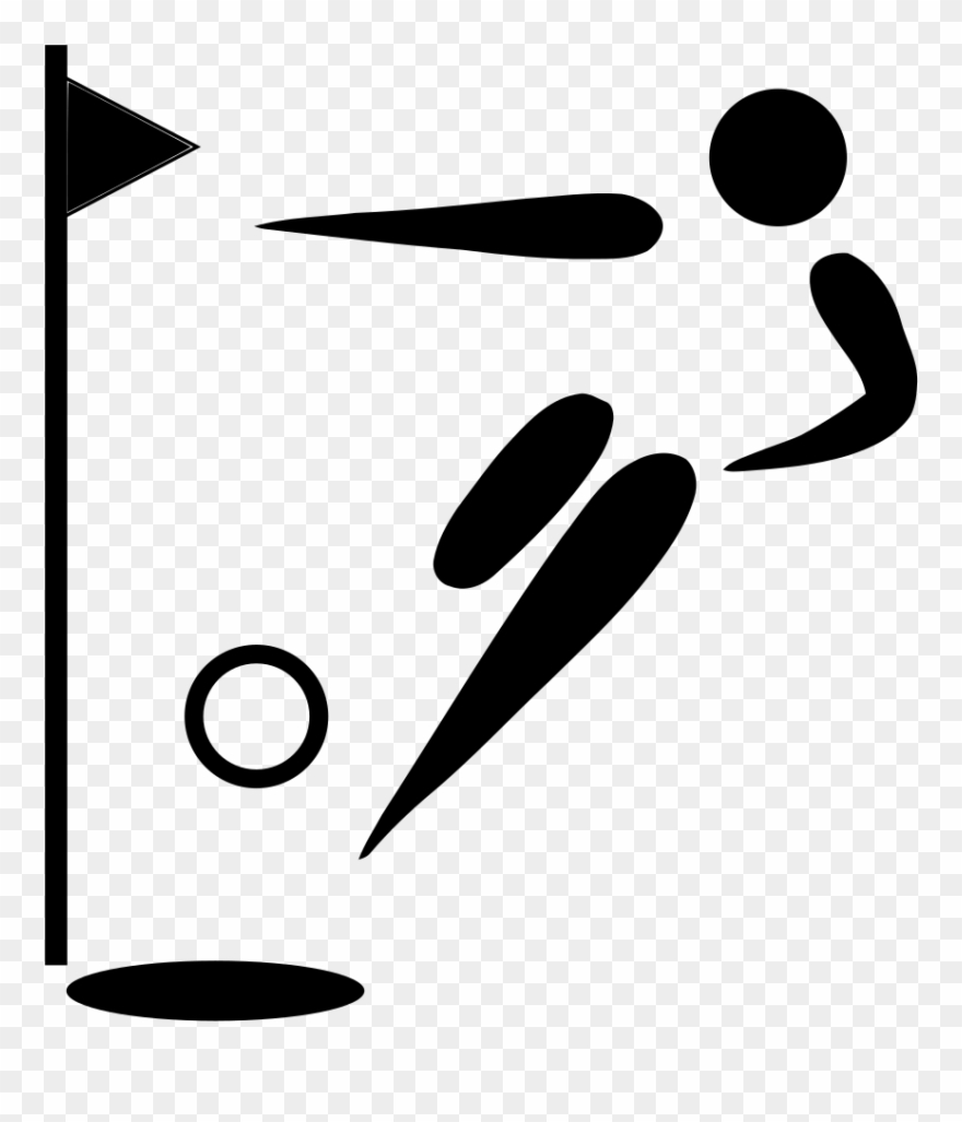 Using The Teeing Ground, Putting Eco-friendly And Fairways - Footgolf Pictogram Clipart