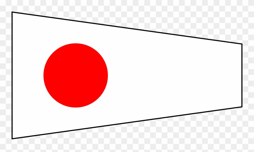 Open - International Maritime Signal Flags Numerical One Clipart