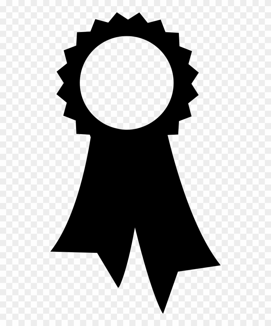 Round Pennant With Ribbon Comments - Ribbon Award Empty Clipart