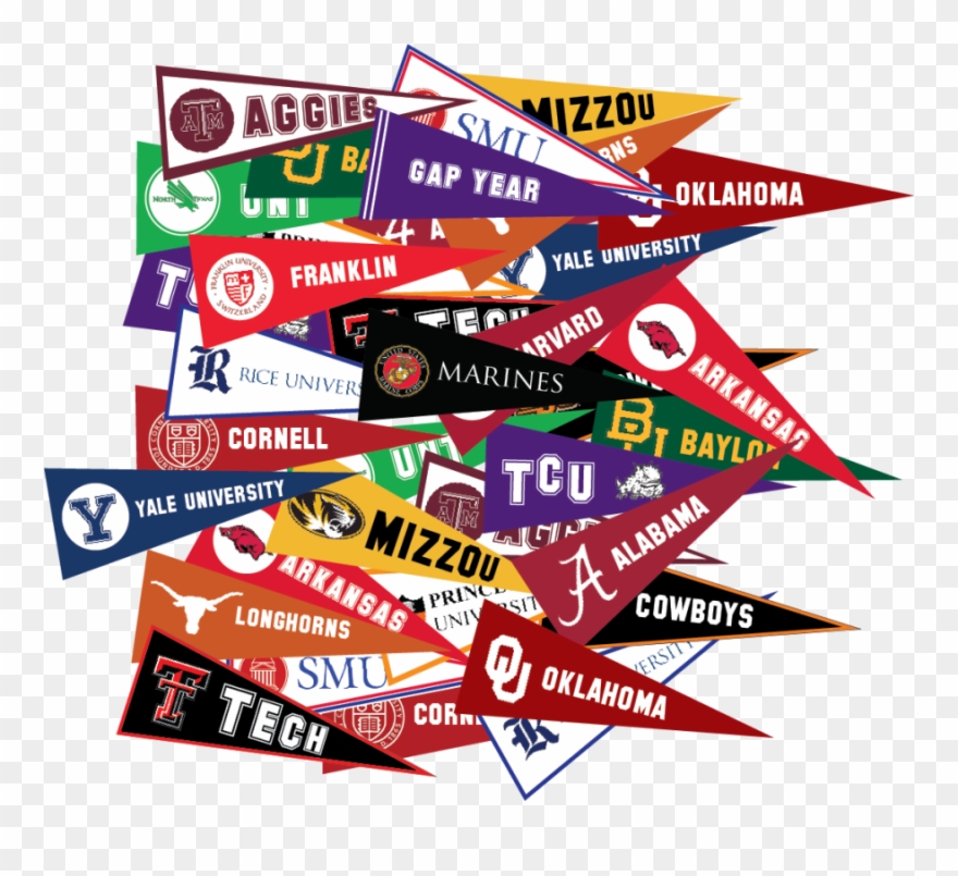 Clipart Parrot - Texas College Pennants Png Transparent Png