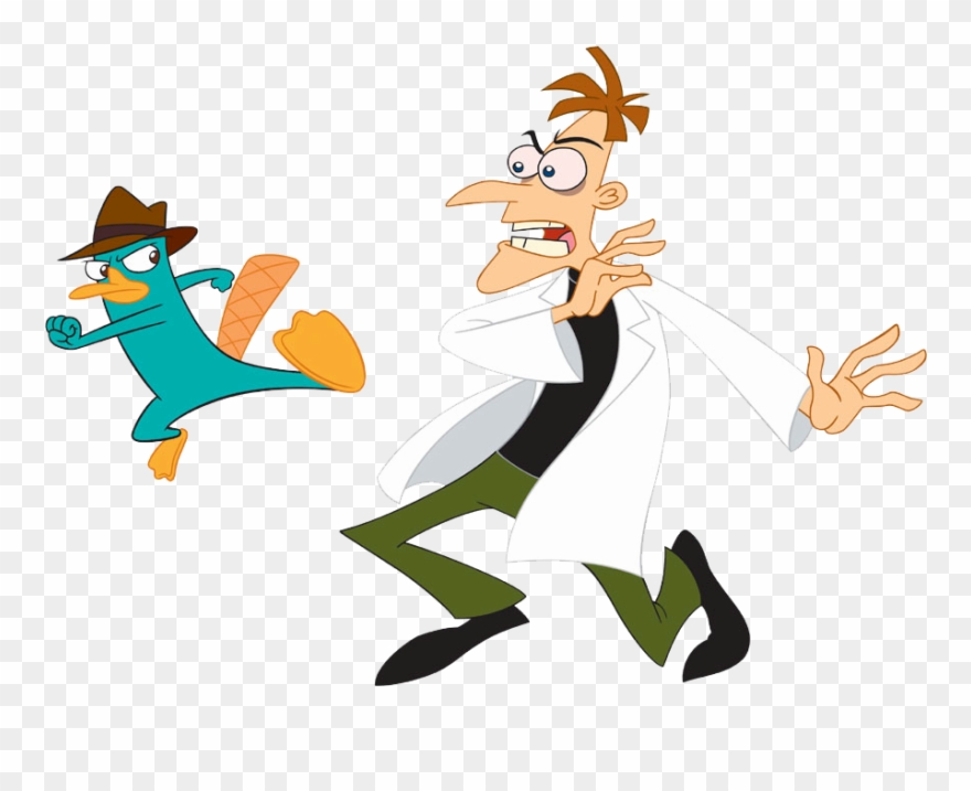 Phineas & Ferb Group Clipart - Phineas Y Ferb Dr Doofenshmirtz - Png Download