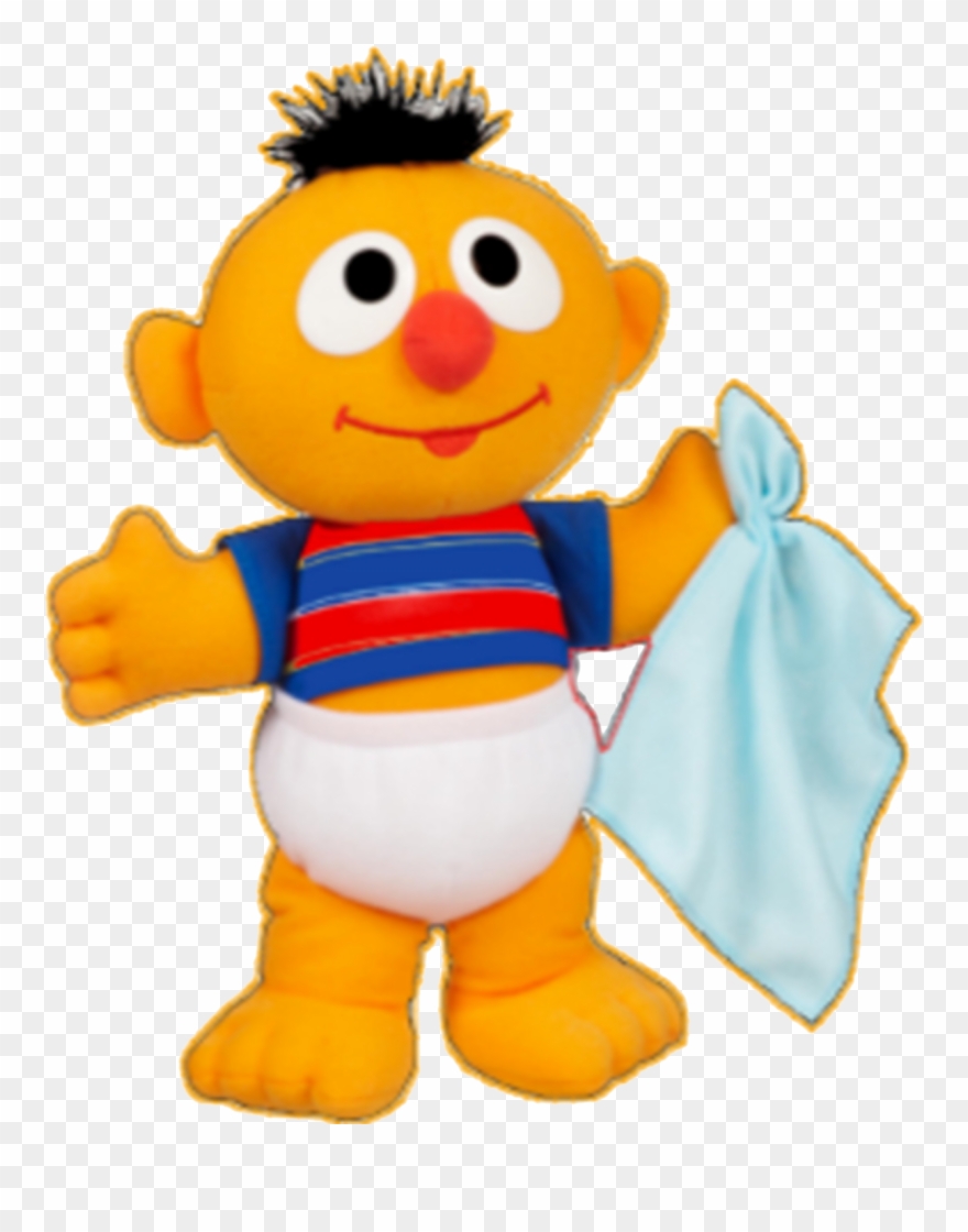 Clip Art Black And White Download Collection Of High - Playskool Sesame Street Baby Sniffles Ernie - Png Download