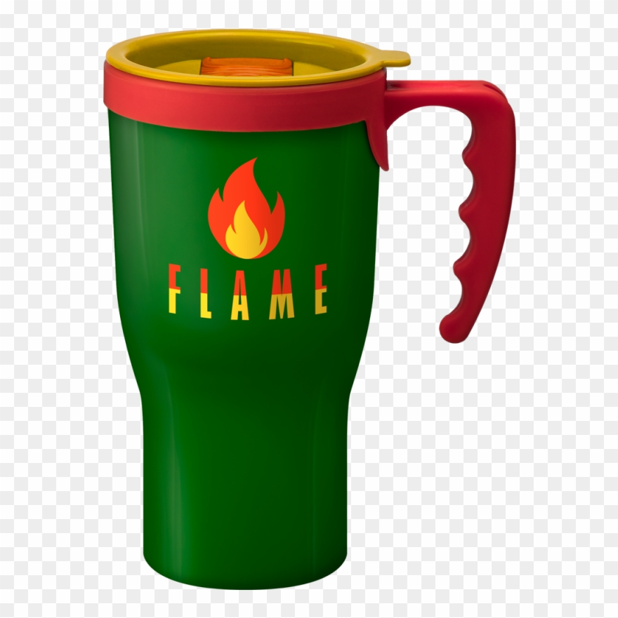 Branded Challenger Reusable Coffee Mug Green - Reusable Cup Clipart - Png Download