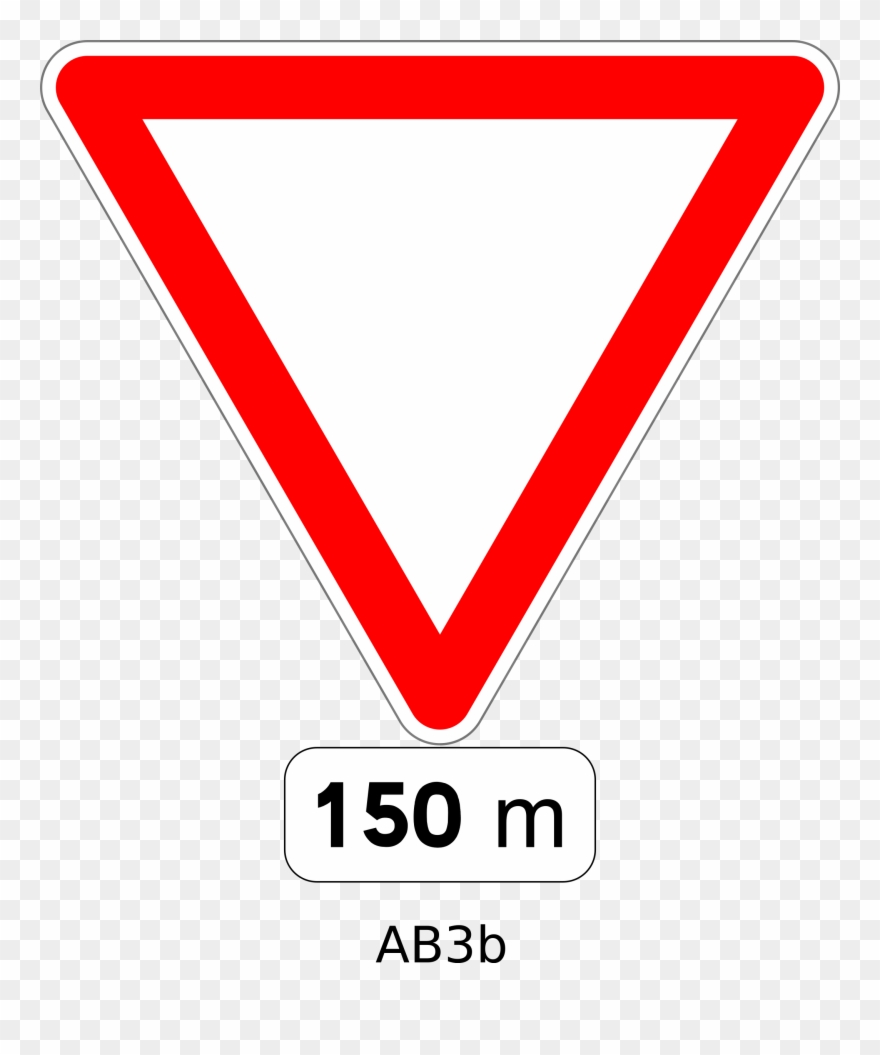 Ceder Le Passage A Droite Et A Gauche Clipart