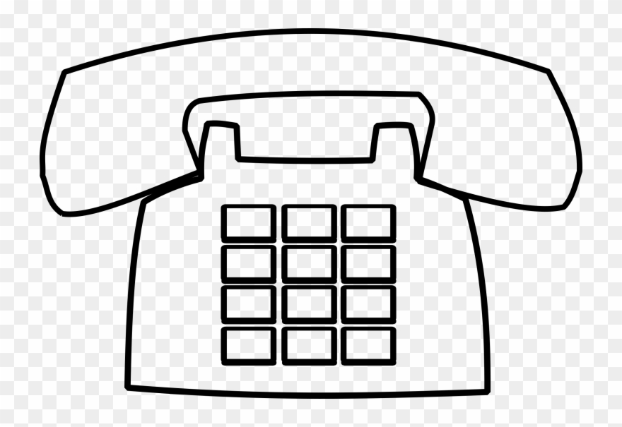 Black And White Images Of Telephone Clipart