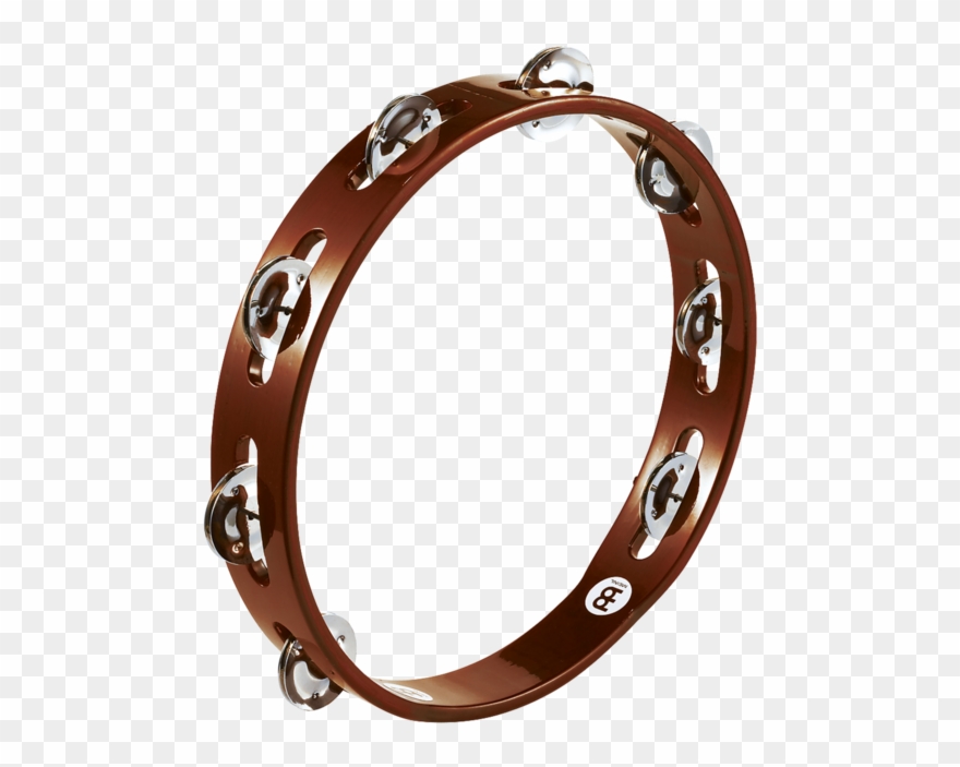 Meinl Ta1ab Traditional Wood Steel Jingle Tambourine - Meinl Wood Tambourine - Single Row Clipart