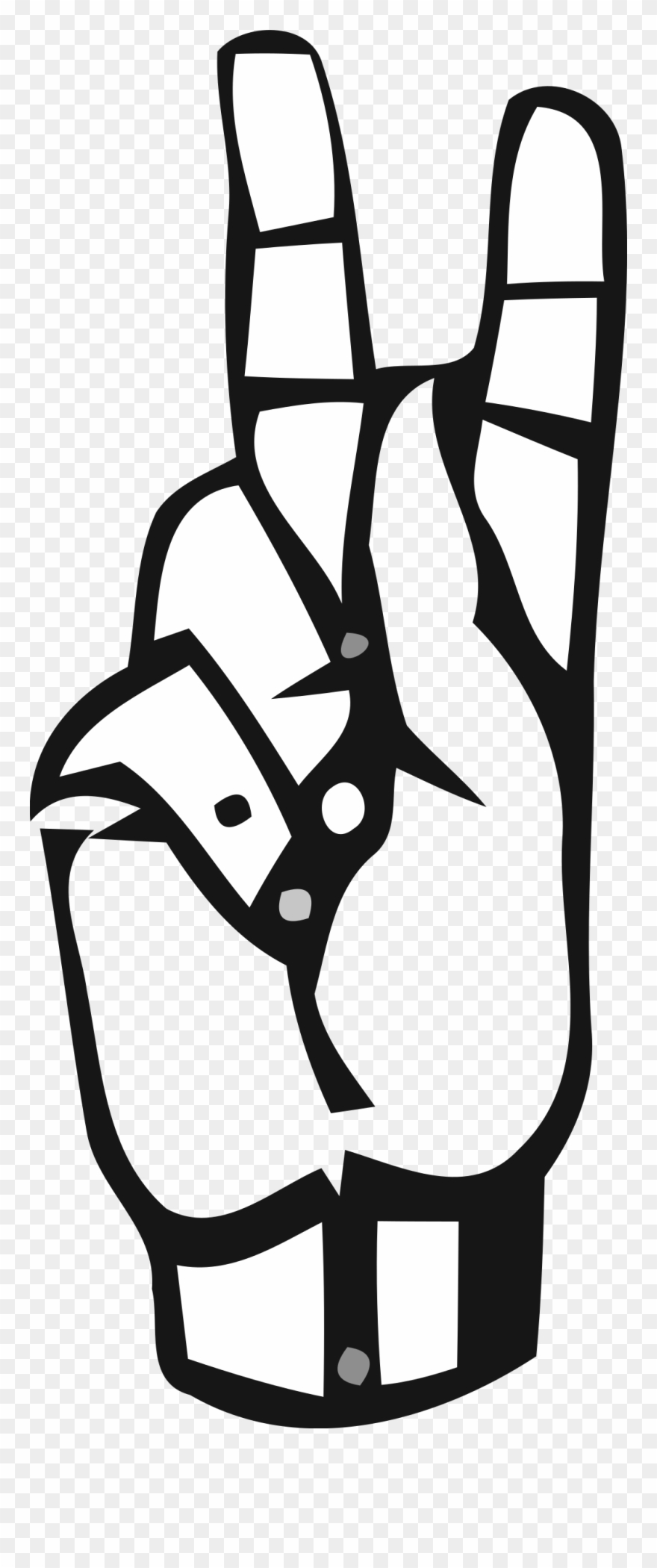 Big Image - Cafepress Sign Language - Fuck You Tile Coaster Clipart